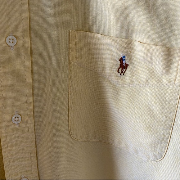 Ralph Lauren Yellow Casual Button Down Shirt - Picture 3 of 8